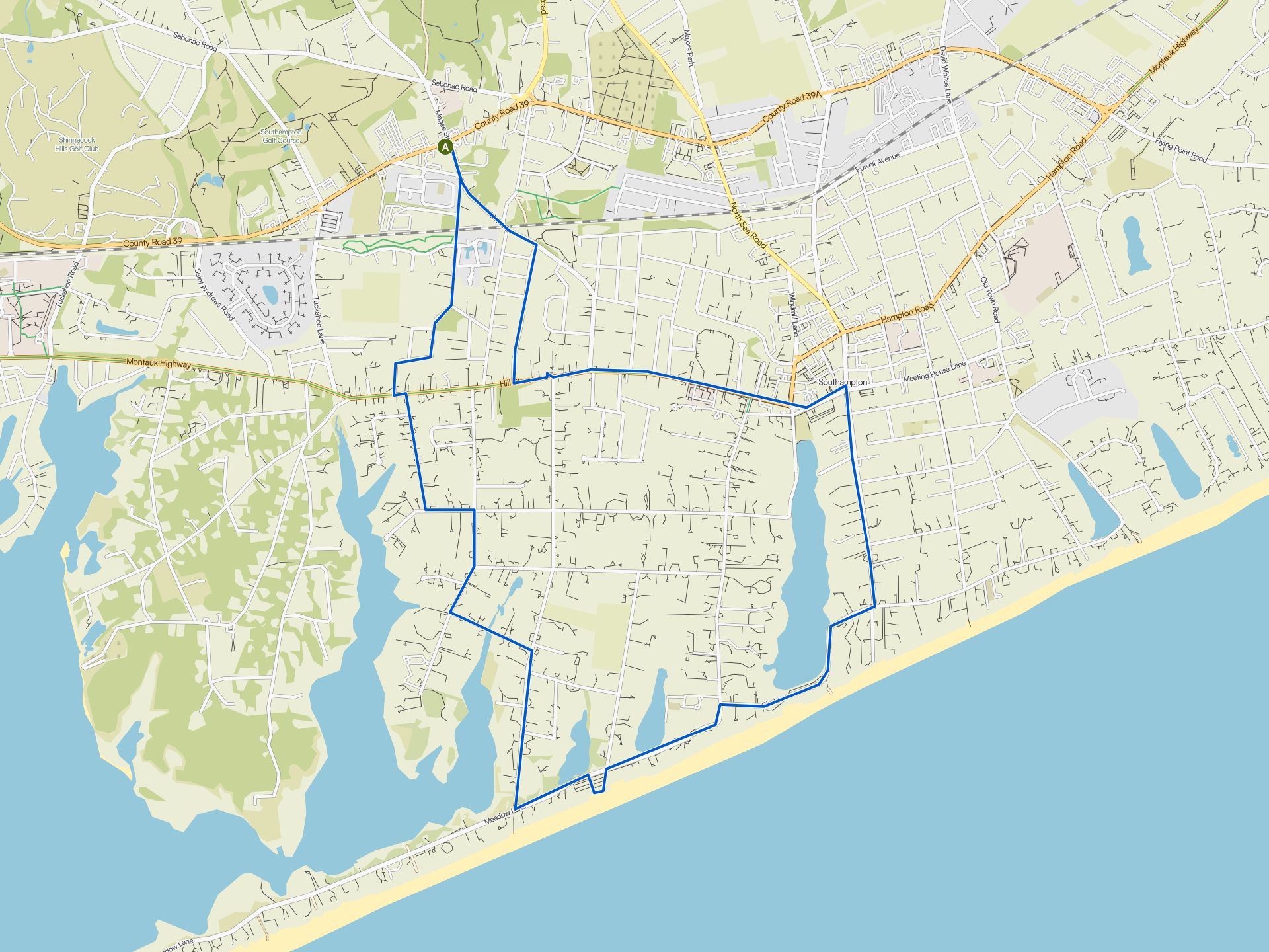 The best running trails around Hampton Bays | Komoot